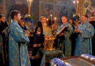 Преосвященнейший Мстислав, епископ Тихвинский и Лодейнопольский, совершил всенощное бдение в Тихвинском Успенском мужском монастыре
